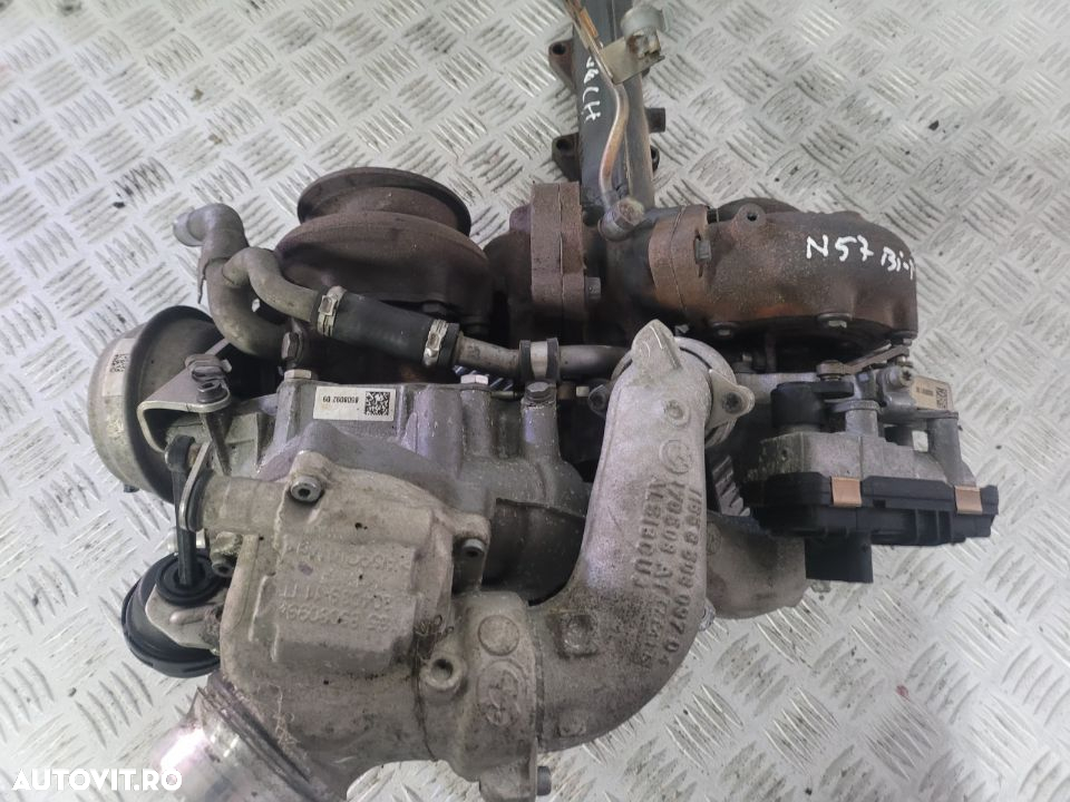Turbo Turbina Bi-Turbo Biturbo Bmw F10 F11 F01 F06 F07 F12 F13 F25 F26 F15 F16 4.0 D 313 CP N57D30 - 6