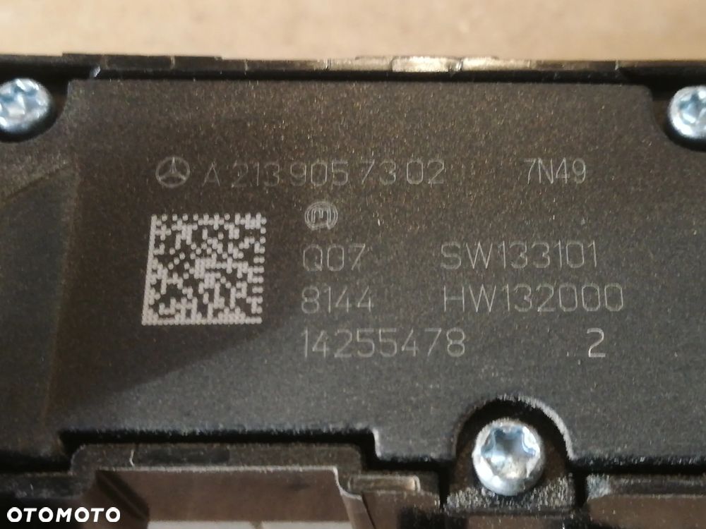 PANEL PRZEŁĄCZNIK GRZANIA FOTELA LEWY MERCEDES W205 A2139057302 - 3