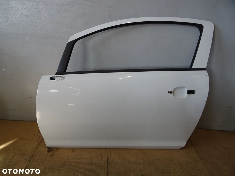 DRZWI LEWY PRZÓD LEWE PRZEDNIE OPEL CORSA D 3D HB 06-11 LAK:Z474 NR1118 - 1