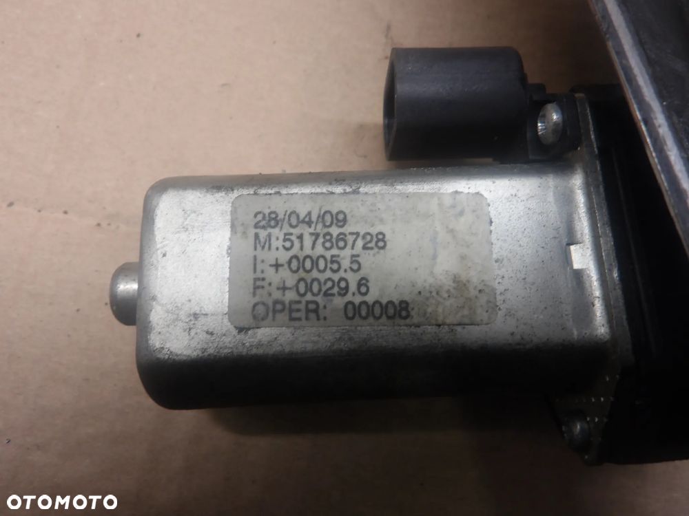 FIAT GRANDE PUNTO HB 3D 05-09 PODNOŚNIK SZYBY PRAWY LEWY PRZÓD PRZEDNI 51786728 - 6