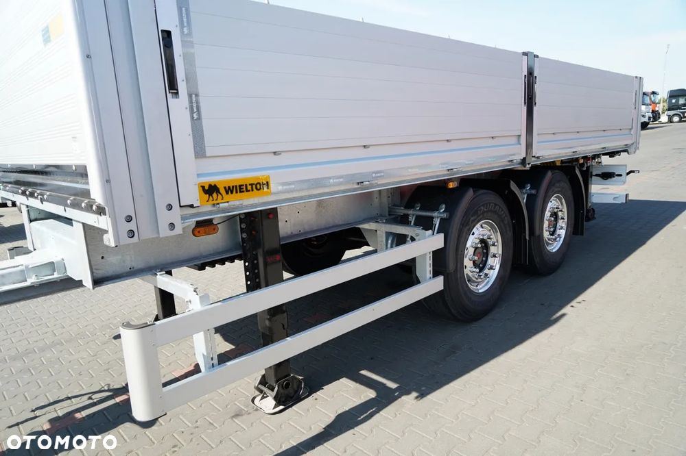 Wielton PRZYCZEPA BURTOWA / DO BUDOWLANKI / NOWA / DOSTĘPNA OD RĘKI / WAGA: 3800 KG / ALUFELGI - 10