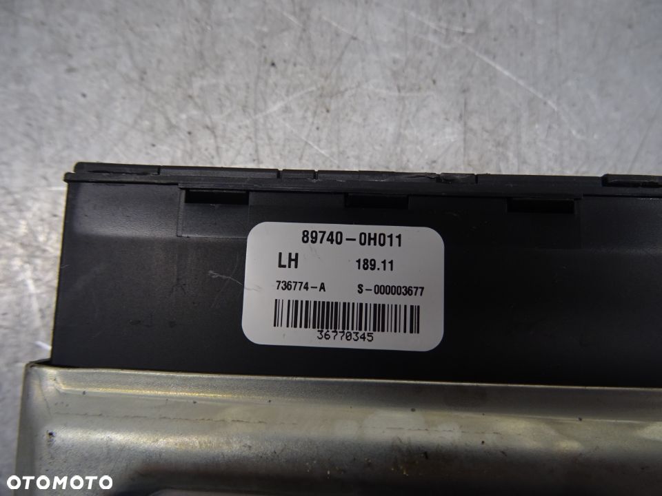 TOYOTA AYGO LIFT HB 5D 08-12 1.0B STEROWNIK MODUŁ IMMOBILIZERA 89740-0H011 - 3