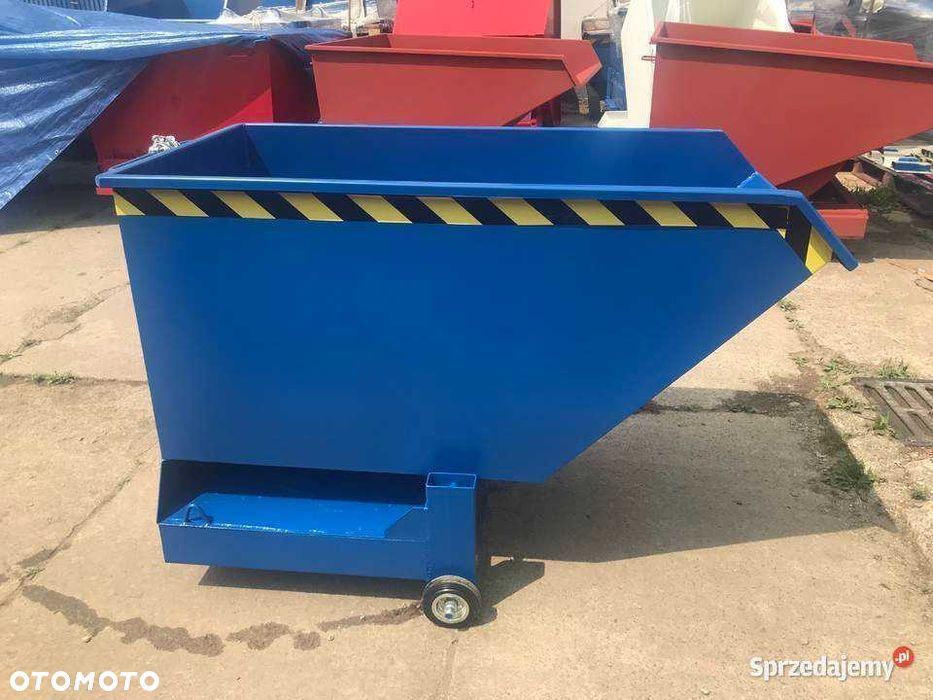 Nieduży Pojemnik Na Kółkach Samowyładowczy PMMC 400L KONTENER - 3
