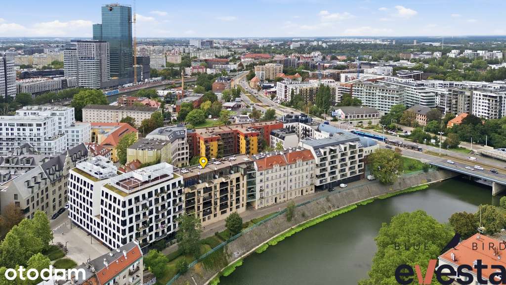 Wyjątkowy apartament nad Odrą | Taras | 3 pokoje