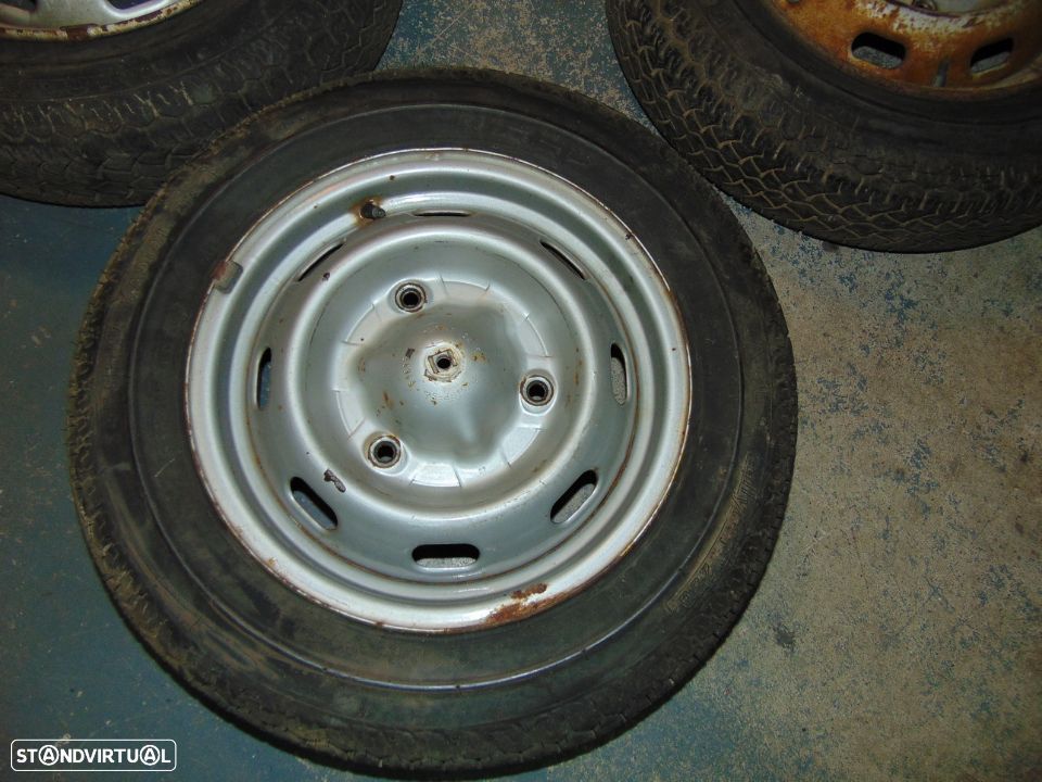 Renault 16 jantes de ferro com pneus - 4