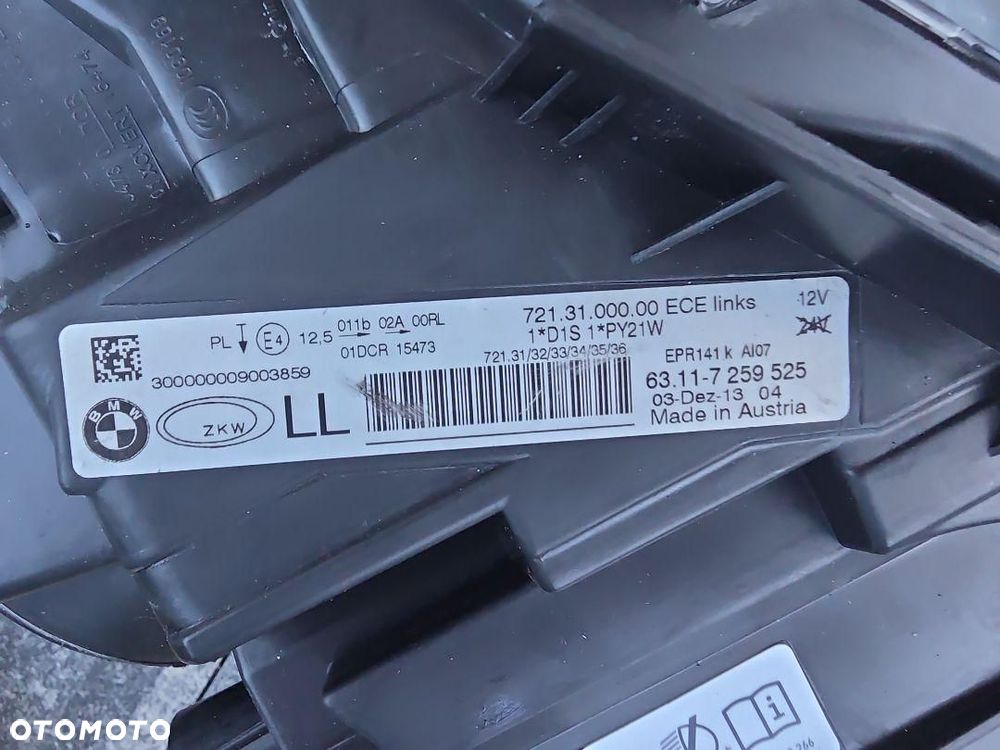 BMW 3 F30 F31 Lampa lewa przód Bi-Xenon Led 6311-7259525 - 12