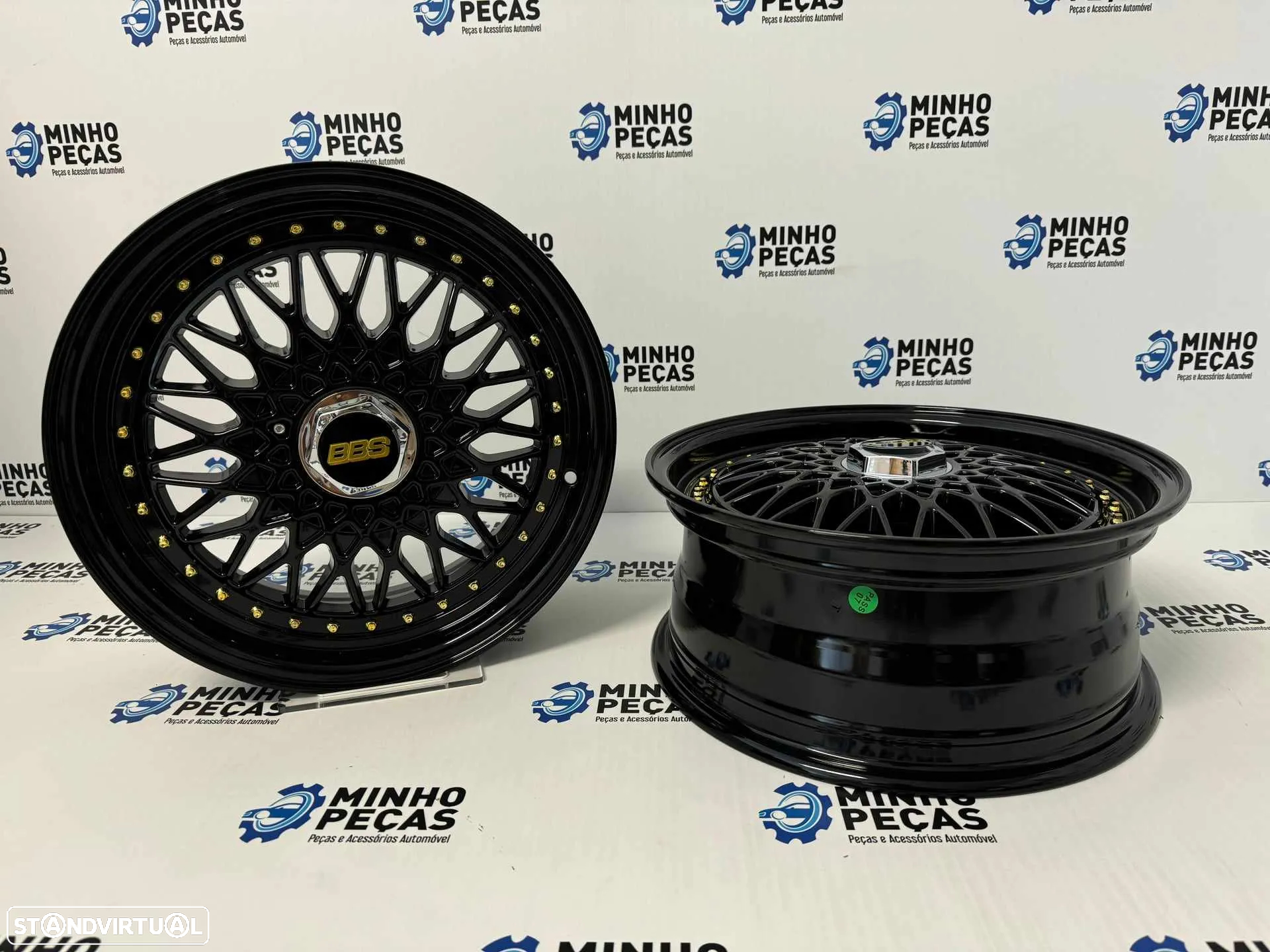 Jantes Look BBS RS em 16 (4x100 | 4x114.3) Preto Brilho - 3
