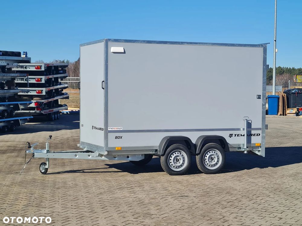 TEMARED Dostawa przyczepa kontener, furgon, box 300x150x180cm DMC 750kg, KATEGORIA B, podpory tylne - 3