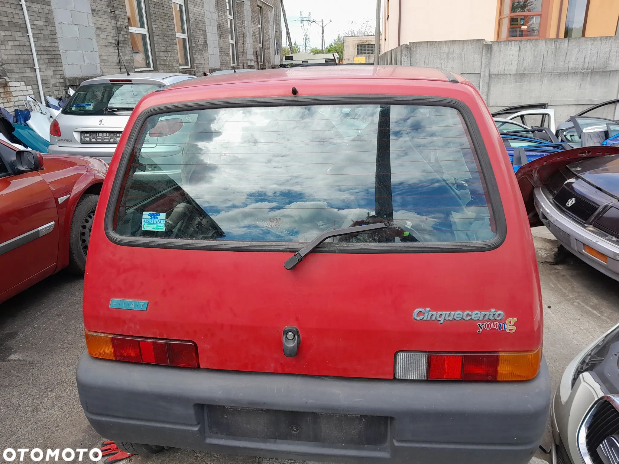 Klapa tylna pokrywa bagażnika FIAT Cinquecento 91-98r. - 1