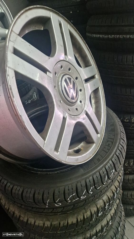 JANTES 16 ORIGINAIS VW PASSAT HIGH LINE USADAS EM BOM ESTADO C/ PNEUS USADOS - 3