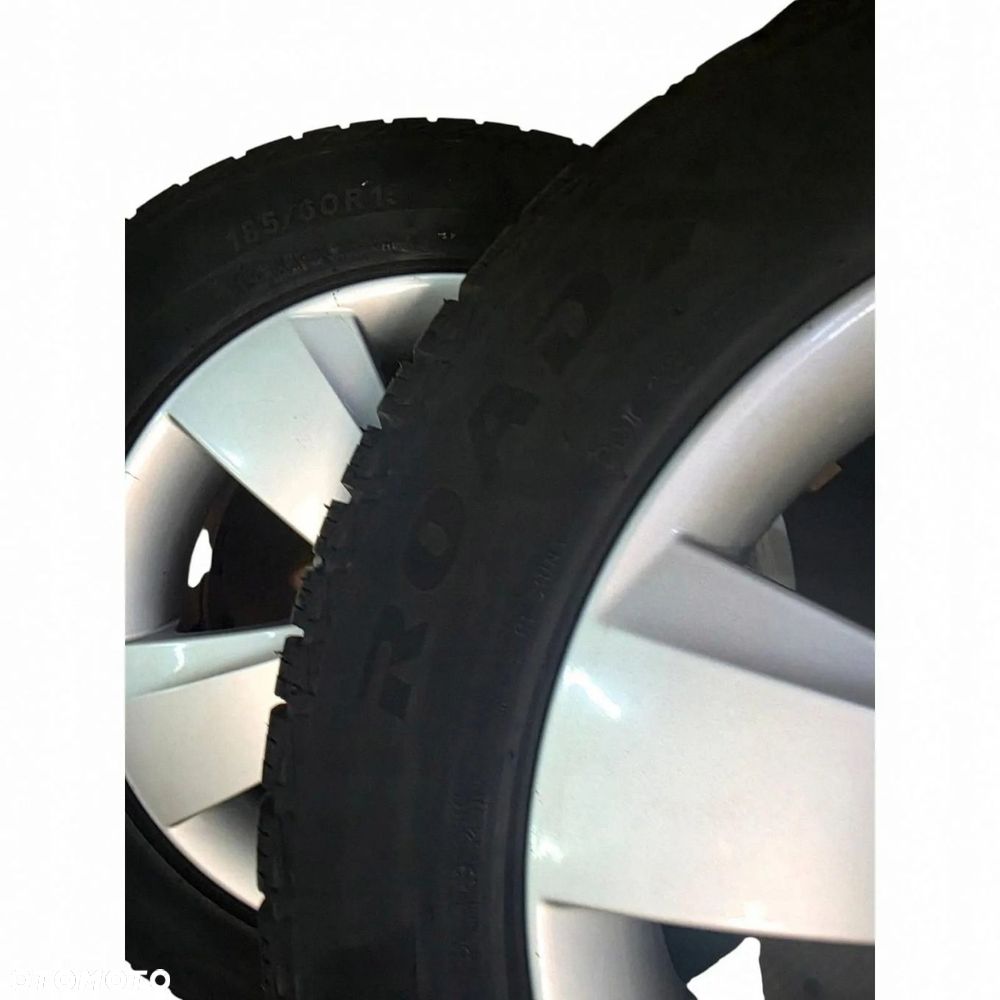 KOŁA FELGI ALUMINIOWE OPONY ZIMOWE + ŚRUBY SKODA FABIA III 185/60R15 5X100 - 6