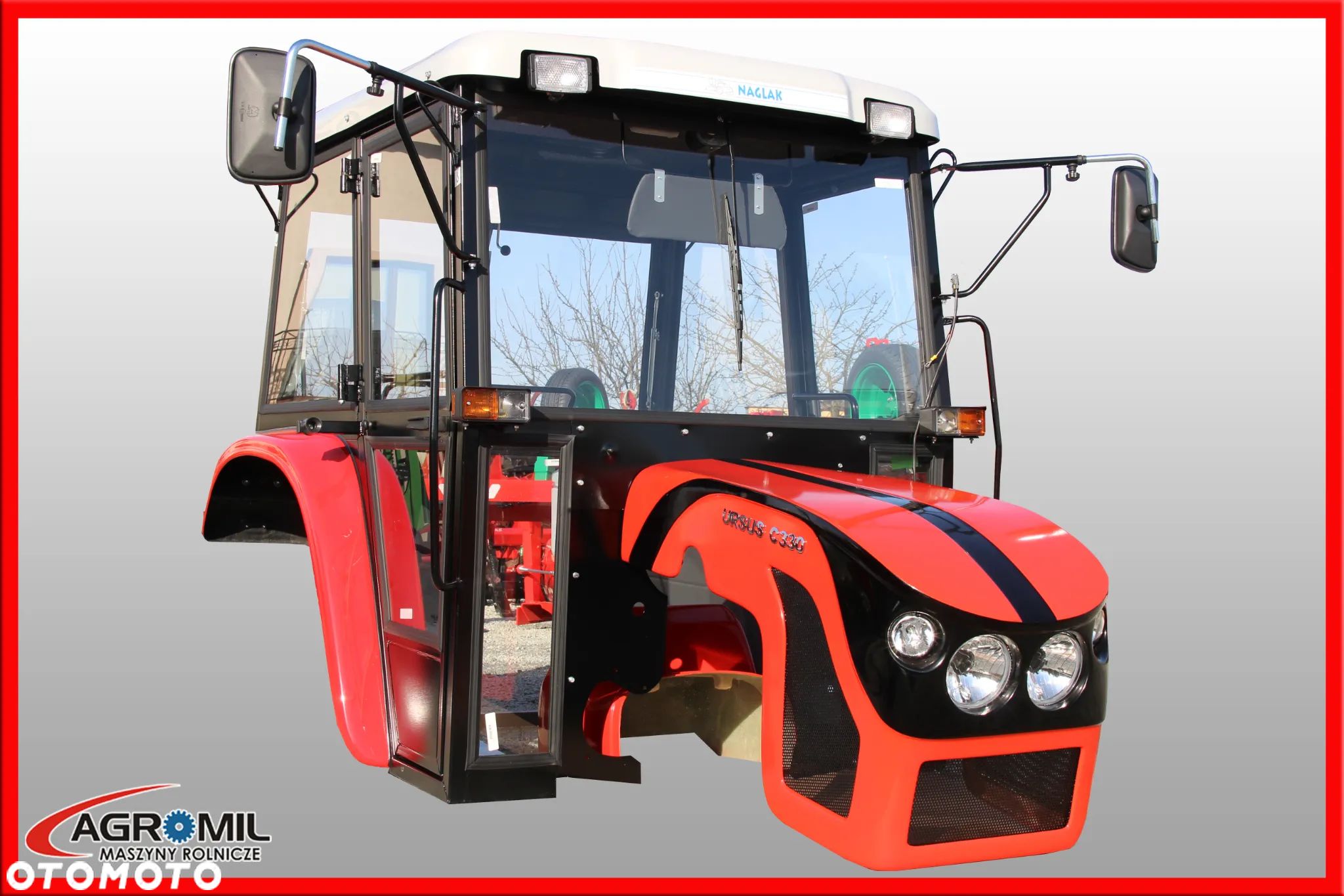 Kabina C330 maska C- 330 Naglak zestaw wiśniowy kabiny maska - 1