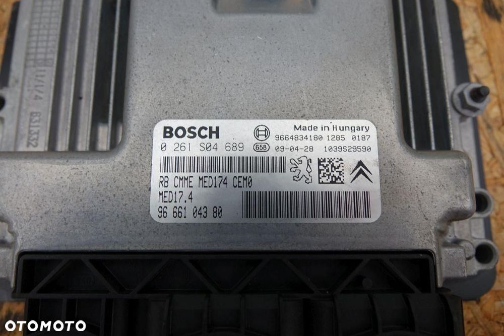 STEROWNIK SILNIKA KOMPUTER PEUGEOT 308 CC 9666104380 - 3