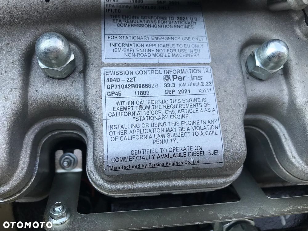 SILNIK Perkins 404D-22T 404D 22T 33.3kW 18900netto - 10