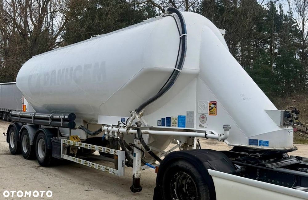 Feldbinder EUT 40.3 CEMENTOWÓZ 3-KOMORY ALUFELGI OSIE BPW OŚ PODNOSZONA HAMULCE TARCZOWE WAGA:5000kg 2008r ŁADNA - 6