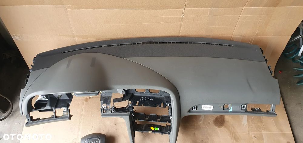 Konsola poduszki pasy AIRBAG sensor zestaw naprawczy Audi A6 C6 Szara - 2