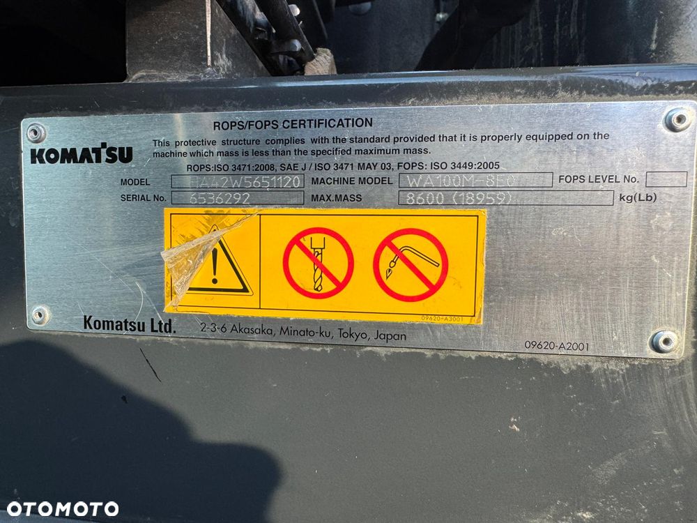 Komatsu WA100M-8E0 ŁADOWARKA KOŁOWA - 16