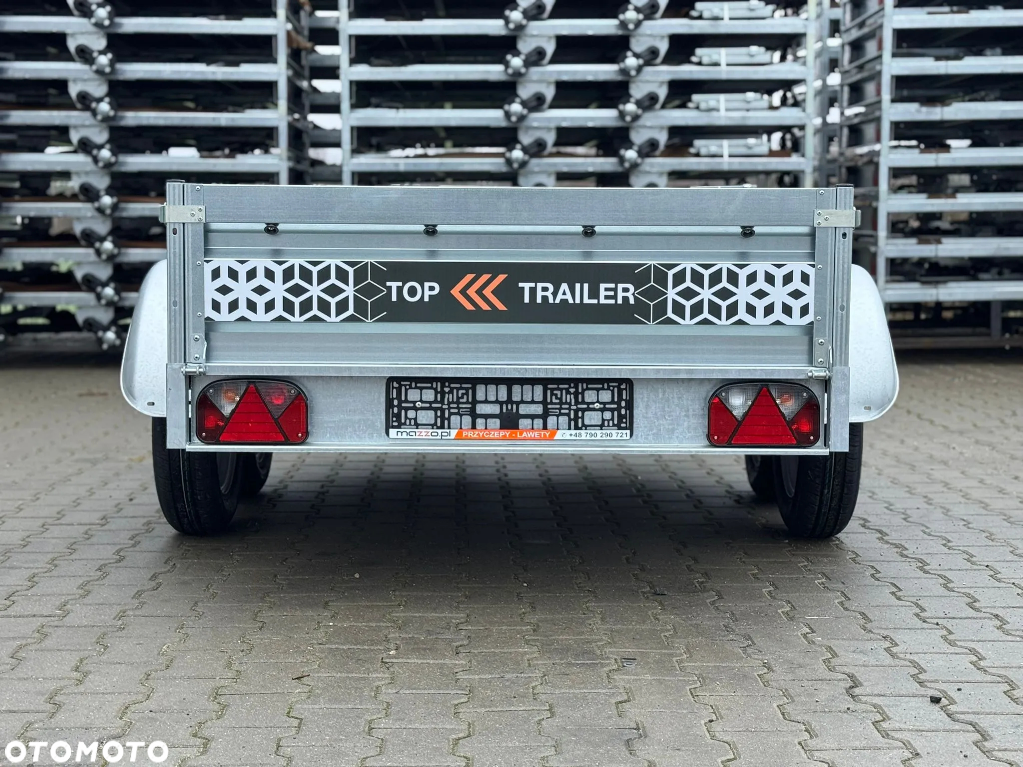 MAZZO TOP TRAILER TT25/2 Dostawa Przyczepka 251x135x37cm SPAWANA 2 osie DMC 750kg LEKKA kategoria B - 2