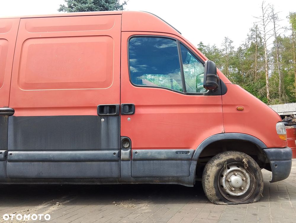 KOMPLETNY PRZÓD Renault Master II (Przed Lift) (97-03r.) 719,  0719 kolor lakier Czerwony Europa MASKA ZDERZAK ATRAPA GRILLA GRILL BŁOTNIKI LAMPY PAS PRZEDNI BELKA CHŁODNICE WZMOCNIENIE CZOŁOWE do założenia bez malowania. - 5