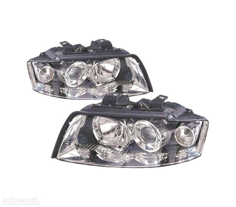 FARÓIS OPTICAS XENÓN AUDI A4 01-04 - 1