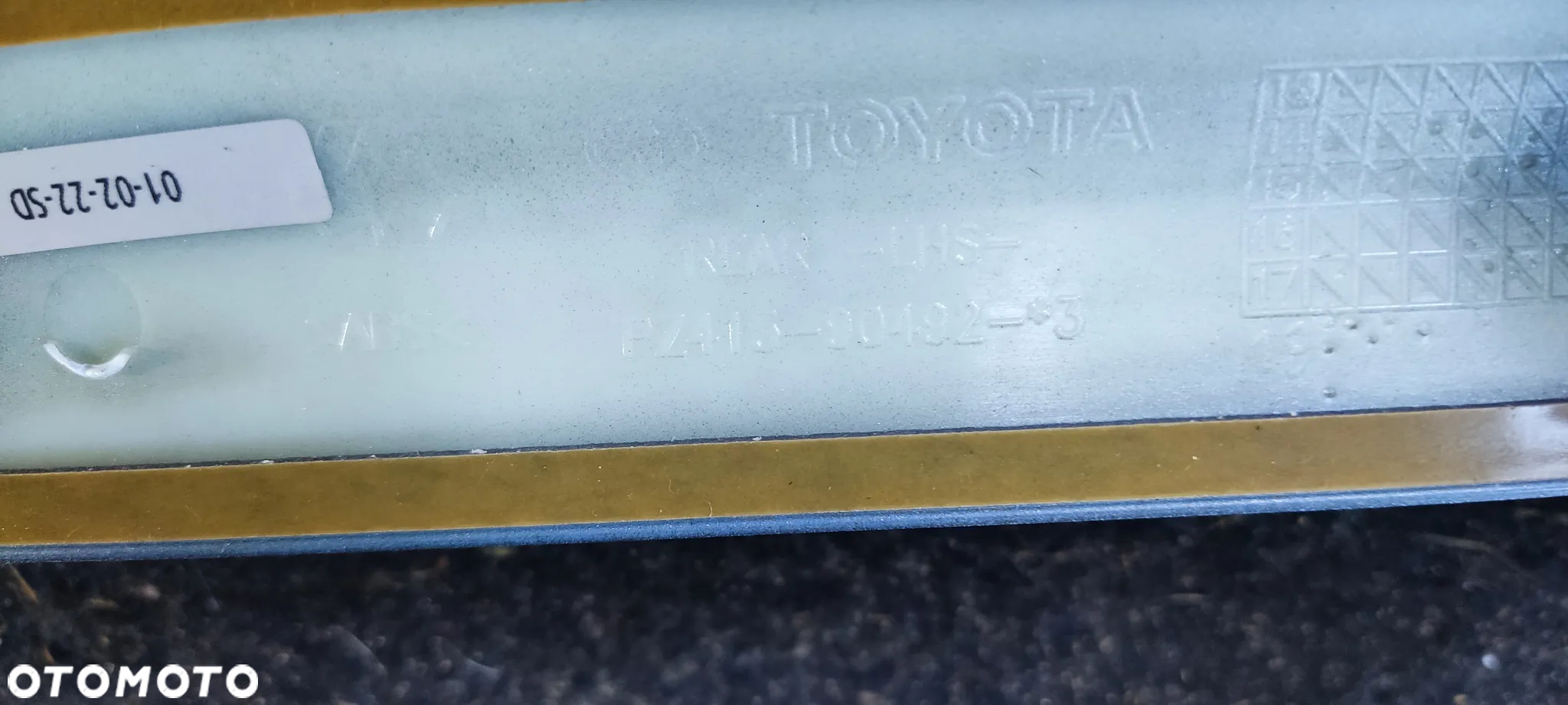 Toyota Aygo II listwa ozdobna drzwi lewy tył pz415-90492 - 4