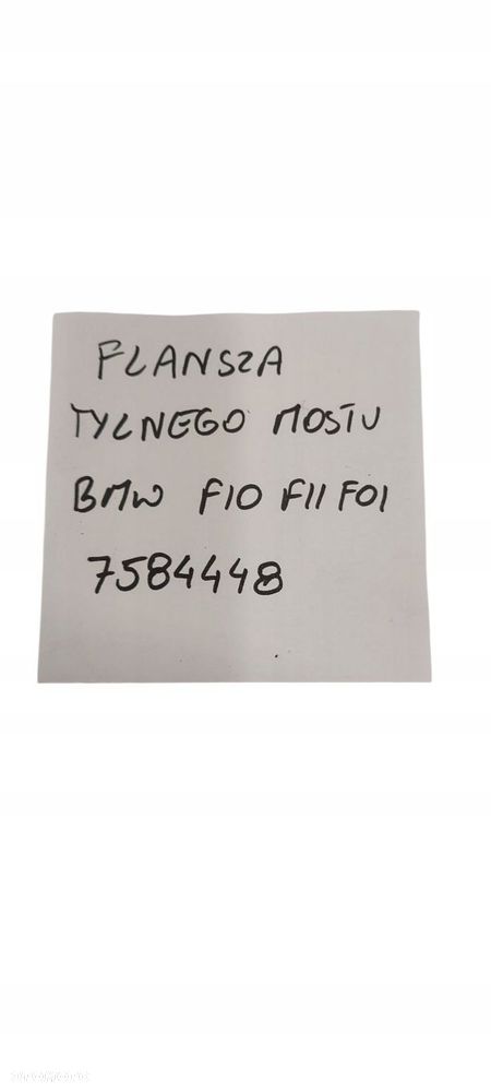 Bmw F10 F11 F01 F07 Flansza Kołnierz Motyl Mostu Dyferencjału Tył 7584448 - 8