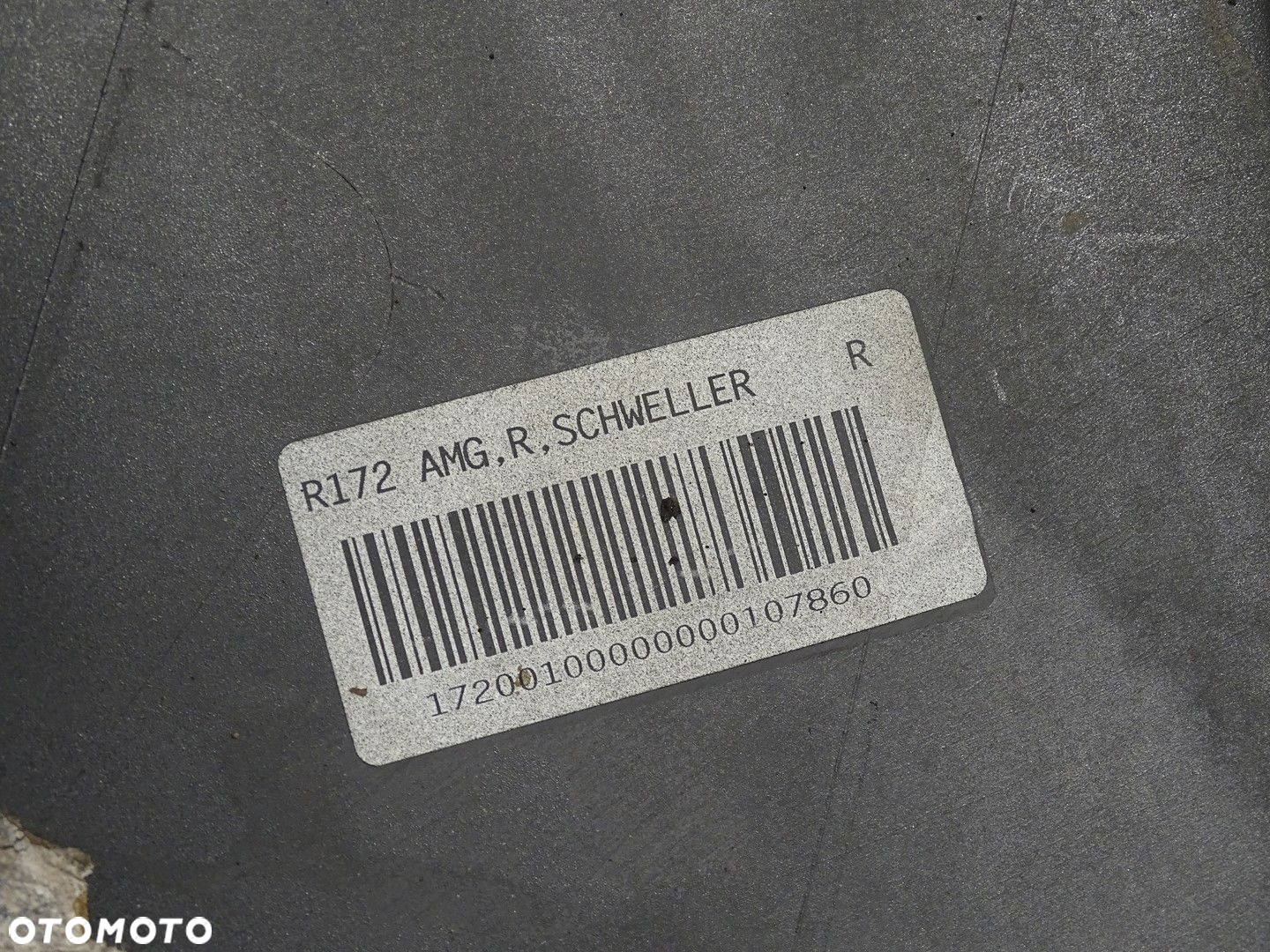 LISTWA NAKŁADKA PROGOWA PRAWA MERCEDES SLK W172 AMG A1726980354 LAK 197 - 7