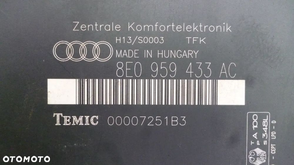 audi a4 b6 moduł komfortu - 4