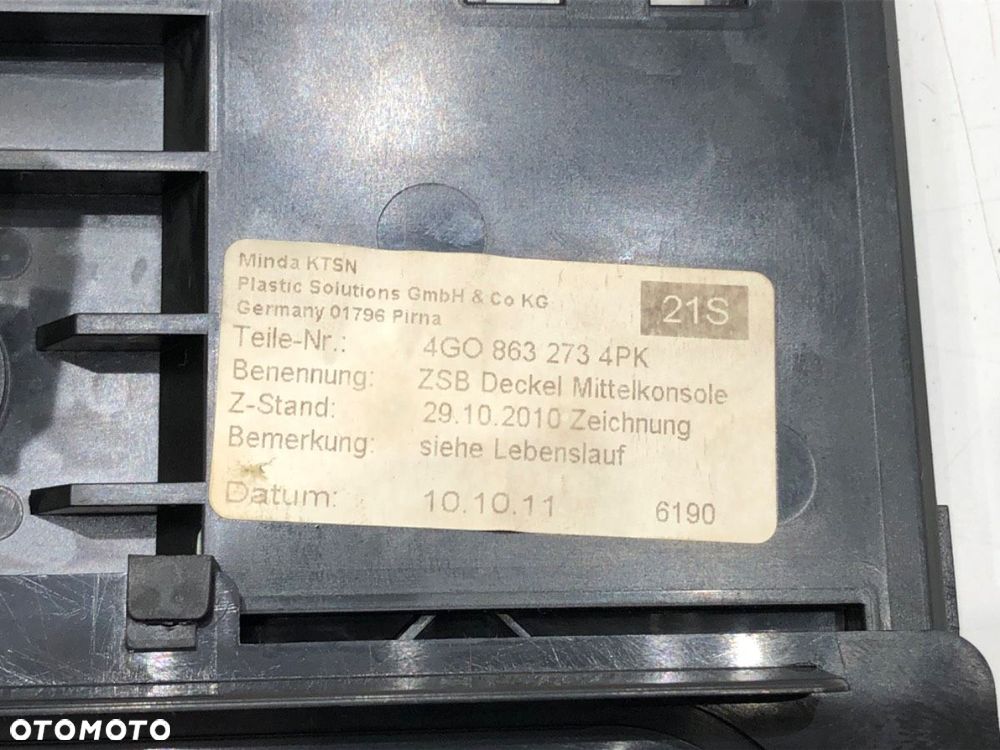 POPIELNICZKA  AUDI A6 C7 (4G2, 4GC) 2010 - 2018 3.0 TDI quattro 180 kW [245 KM] olej napędowy 2011 - 5