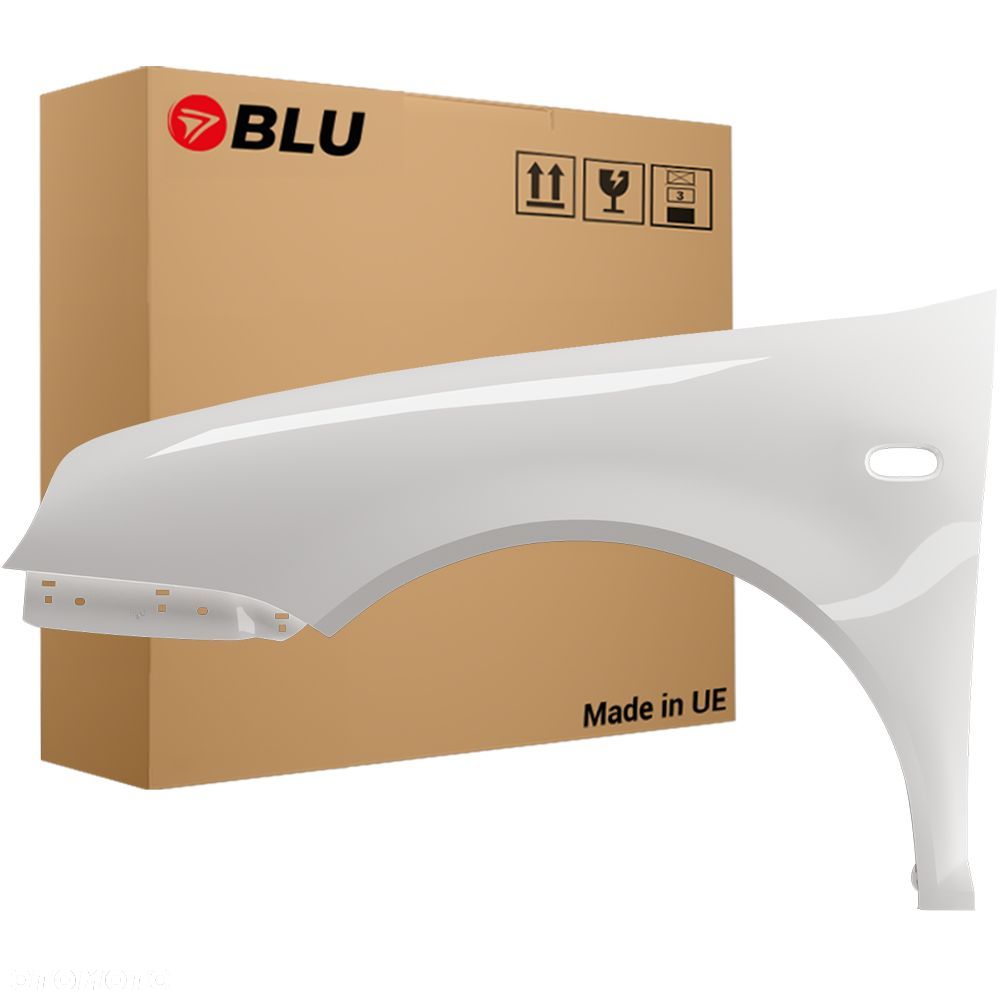 BLU Błotnik VW GOLF IV 4 LB9A lewy biały 97-06 przód ocynk CandyWeiss - 1