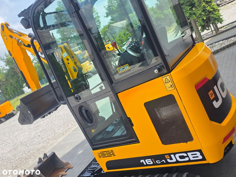 JCB JCB 16 C-1 mini koparka 3 łyżki szybkozłącze 19c1 sprowadzona 8018 serwisowana - 12