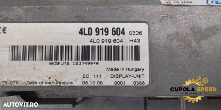 Display navigatie MMI 4L0919604 Audi A4 B8/8K [2007 - 2011] - 3