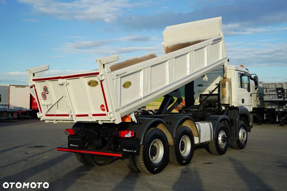 MAN TGA 35.480 / 8x6 / WYWROTKA 2 STRONNA / HYDROBURTA / MEILLER KIPPER / MANUAL / KAMERA - 6