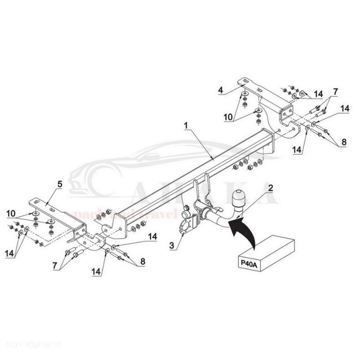 Hak Holowniczy Automat Do Citroen Ds4 Hatchback 2011-2015 - 3