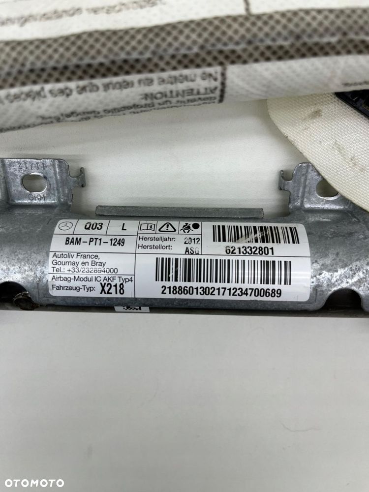 MERCEDES W218 CLS KURTYNA POWIETRZNA AIRBAG LEWA A2188601302 - 2