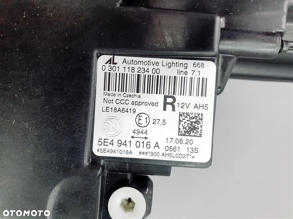SKODA OCTAVIA 4 IV 5E4 20r+ PRAWA LAMPA PRZÓD FULL LED ORY EU !!! - 12