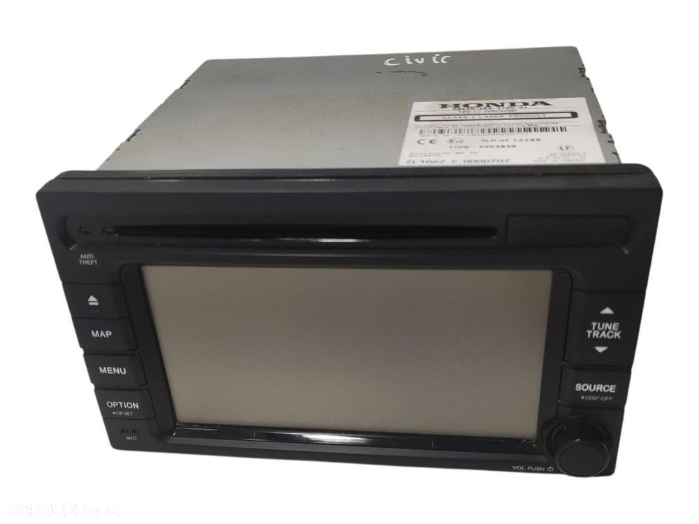 FABRYCZNA NAWIGACJA RADIO HONDA CIVIC IX 2011-2015 08A40-2R6-4100-01 - 1