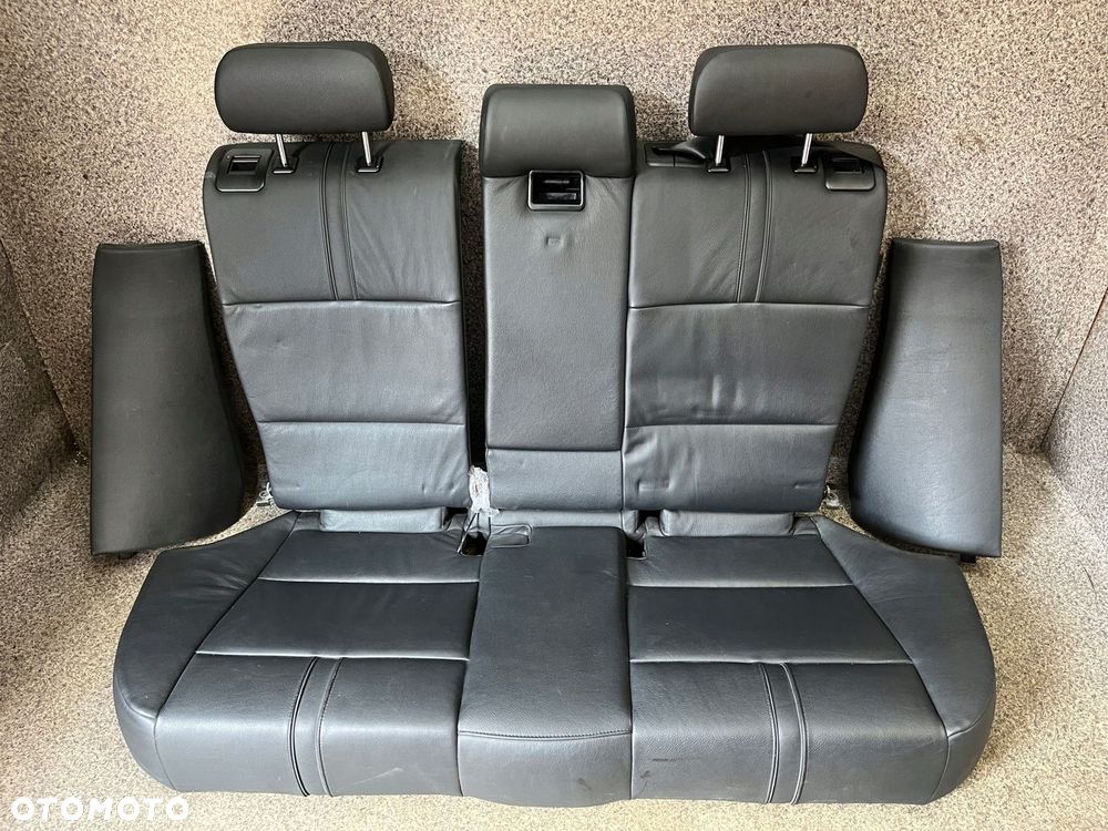 Kanapa tylna podlokietnik cupholder tyl skora czarna LADNA BMW X3 E83 ORG - 1
