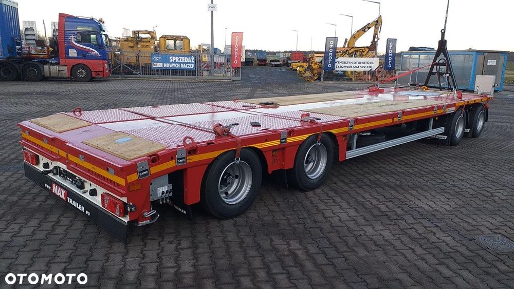 MAX Trailer 4 osiowa przyczepa, najazdy hydrauliczne dwuczęściowe - 3
