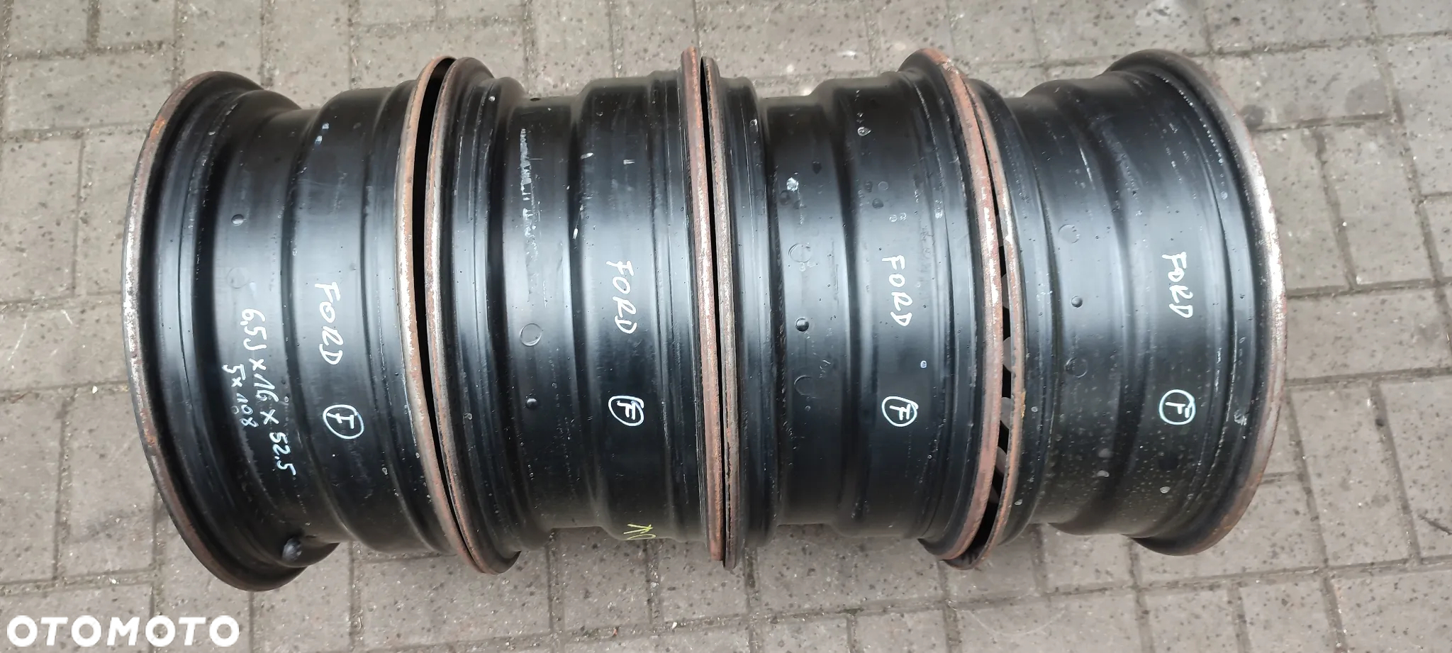 FELGI STALOWE 5x108 6.5J16 CALI ET52.5 FORD FOCUS MK2 MK3 MK4 C MAX MK1 MK2 VOLVO V50 S50 4 SZTUKI KOMPLET - 9