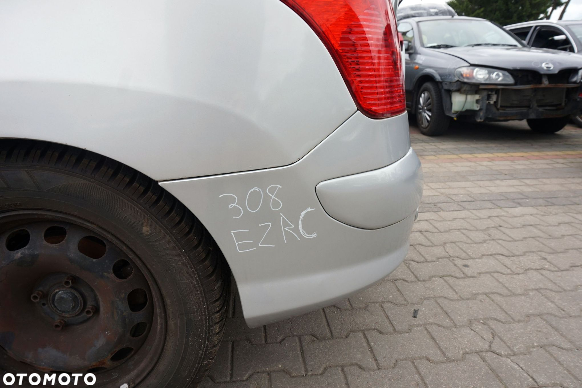 ZDERZAK TYLNY 308 I T7 SW KOMBI EZRC  SREBRNY PEUGEOT 2007-2011 - 5