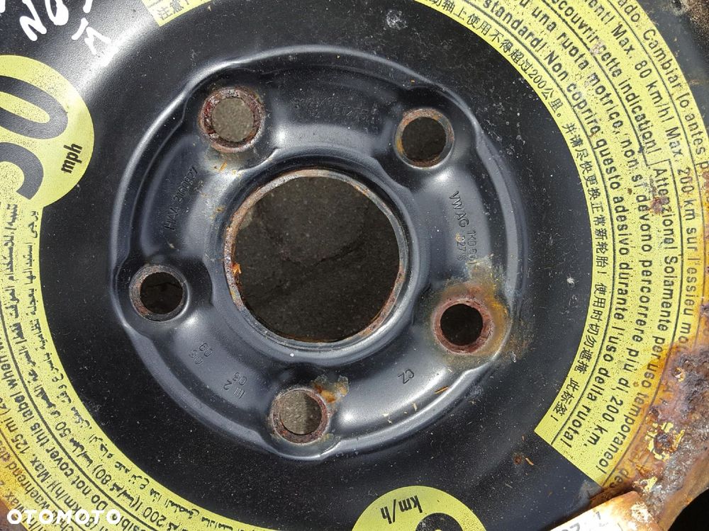 SEAT LEON II ALTEA A3 8P KOŁO DOJAZDOWE 16 5X112 - 7