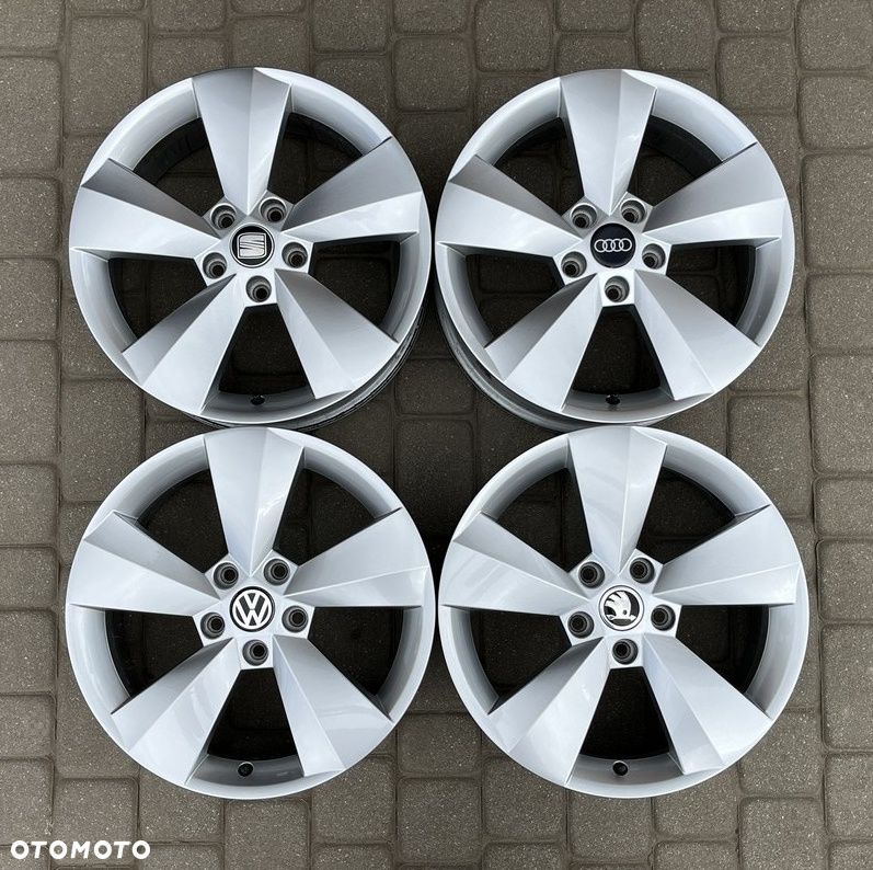 ORYGINALNE ALUFELGI 17 FELGI ALUMINIOWE ALUSY VW SKODA SEAT AUDI 5x112 ET38 6,5Jx17H2 R17 - 1