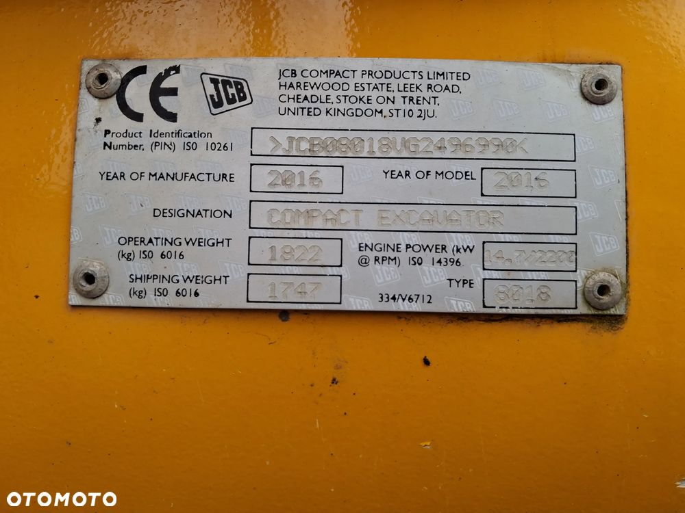 JCB 8018 CTS - 8