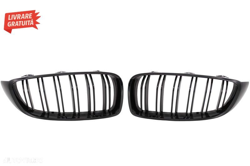 Grile Centrale BMW 4 Series F32 F33 F36 (2013-03.2019) Piano Black M Design- livrare gratuita - 2
