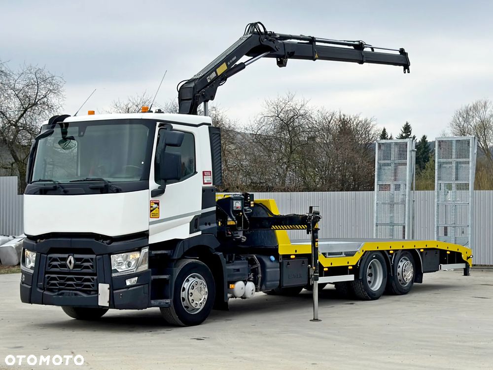 Renault T 380 * LAWETA 7,50 m * HIAB 111 B - 2 HIDUO + PILOT* STAN BDB - 4