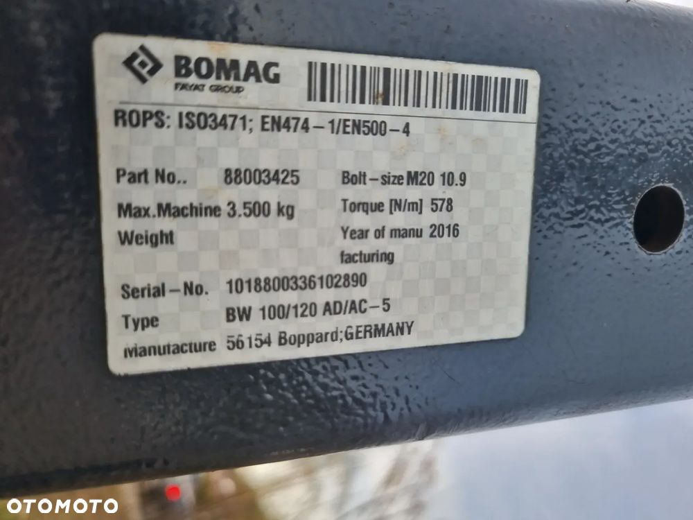 Bomag BW100 AD-5 Walec Drogowy 3,3 tony Silnik Kubota Jak Nowy 657 MTG z Urzędu Gminy z Norwegii! 2017rok Zero luzów i wycieków aktualne serwisy w DEKRA - 23