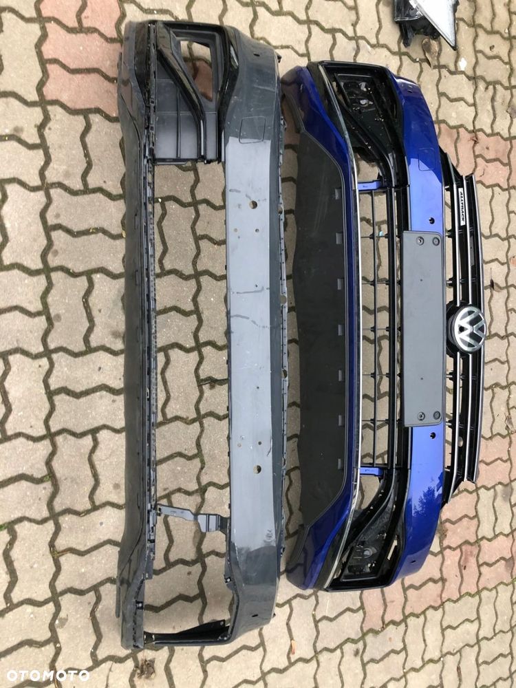 VW PASSAT B8 LIFT R-LINE GTE ZDERZAK PRZÓD GRILL - 6