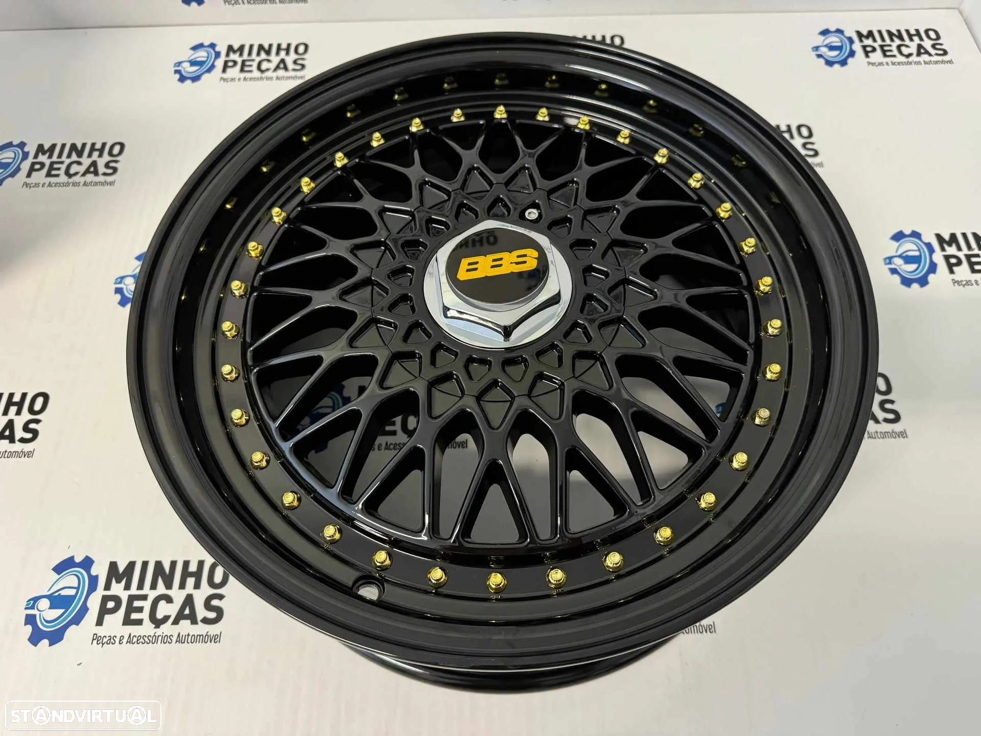 Jantes Look BBS RS em 16 (4x100 | 4x114.3) Preto Brilho - 6