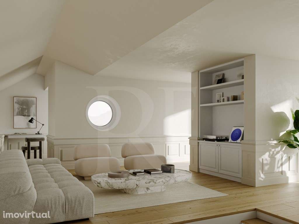 Penthouse T3 duplex com terraço e vistas sobre Lisboa - Grande imagem: 3/23